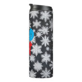 AI Hot Cold Snowflake Thermal Tumbler Thermosbecher (Nach rechts gedreht)