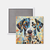 AI Hund Magnet (Vorderseite/Rückseite)