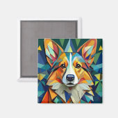 AI Hund Magnet (Vorderseite/Rückseite)