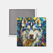 AI Hund Magnet (Vorderseite/Rückseite)