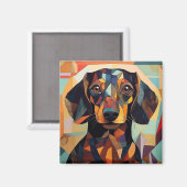 AI Hund Magnet (Vorderseite/Rückseite)