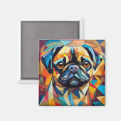 AI Hund Magnet (Vorderseite/Rückseite)