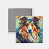 AI Hund Magnet (Vorderseite/Rückseite)