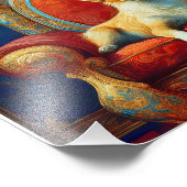 AI-Hundeschritt Fotodruck (Ecke)