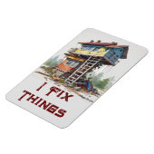 AI I repariert flexibel gestaltbare Dinge Magnet (Linke Seite)