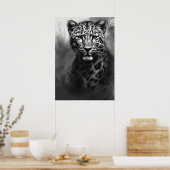 Ai Image, Kohlefaser. Leopard Poster (Küche)