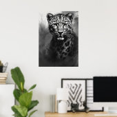 Ai Image, Kohlefaser. Leopard Poster (Heimbüro)