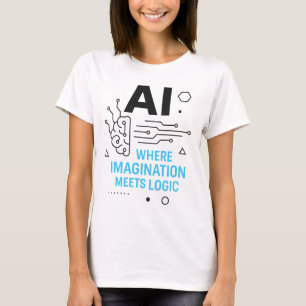 AI Imagination Meets Logic T-Shirt Creative Tech