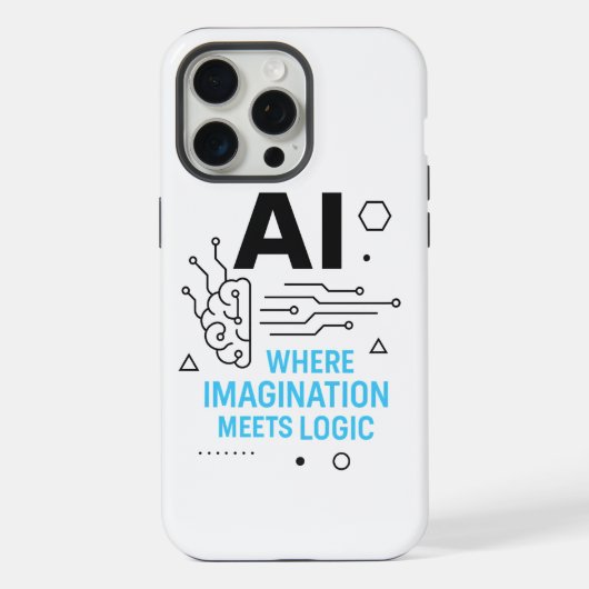AI-Imaginations-Logik-Etuik | Tech-Paradoxon-Abdec iPhone Hülle (Rückseite)