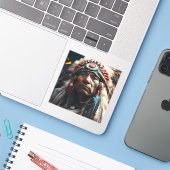 Ai Indian Aufkleber (Laptop mit iPhone)
