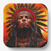 Ai Indian Pappteller (Vorderseite)