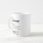 AI-Ingenieur Kaffeetasse (Vorderseite Links)