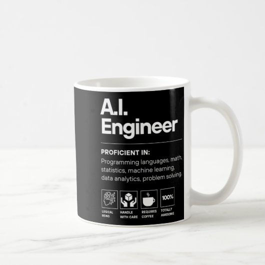 AI-Ingenieur lustig Kaffeetasse (Rechts)