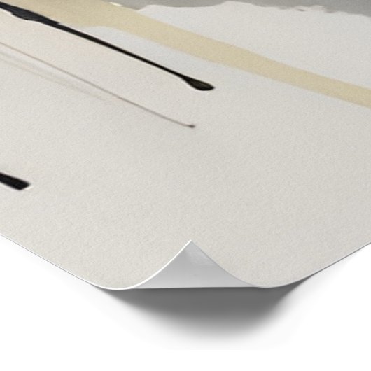 AI Ink Zeichnend Landschaftsposter Poster (Ecke)