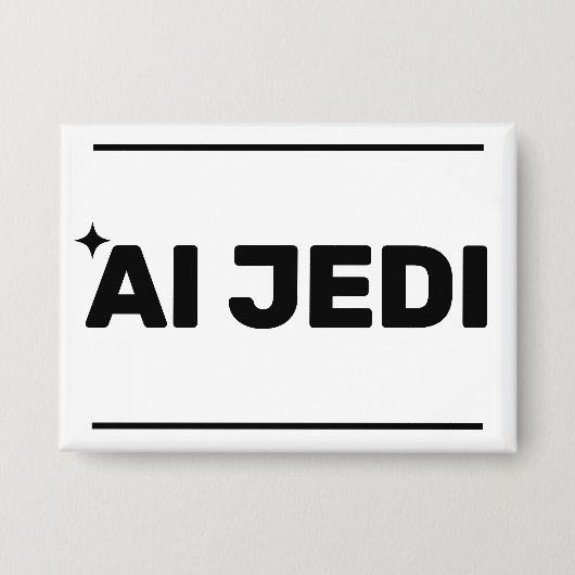 AI Jedi™-Button (Anpassen!) Button (Vorderseite)