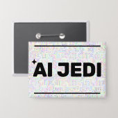 AI Jedi™ Knopf Button (Vorderseite/Rückseite)