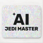 AI Jedi Master™ Mouse Pad (Customize It!) Mousepad (Vorne)