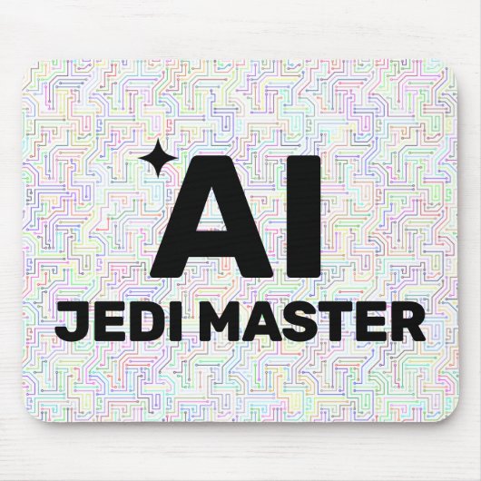 AI Jedi Master™ Mouse Pad (Customize It!) Mousepad (Vorne)
