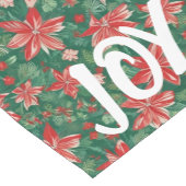 AI Joy Holly und Poinsettia Table Runner Kurzer Tischläufer (Ecke)