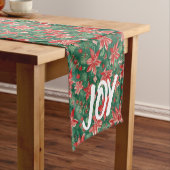 AI Joy Holly und Poinsettia Table Runner Kurzer Tischläufer (Beispiel)