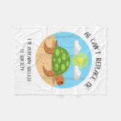 Ai kann mich nicht ersetzen, ich bin schon nutzlos fleecedecke (Vorderseite (Horizontal))