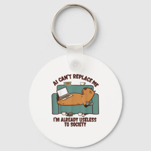 Ai kann mich nicht ersetzen schon nutzlos Capybara Schlüsselanhänger