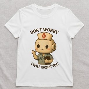 AI-Krankenschwester-Tee; Auffordernde Technik-Kran T-Shirt