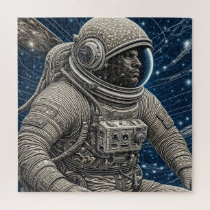 Ai-Kunst Astronaut im Weltraum Puzzle