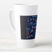 AI Kunst Physik E=mc² Science Latte Tasse - Space  (Linke Ecke)