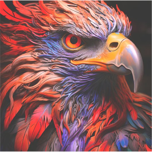 Ai Künstlerisch Bird Aufkleber (Vorderseite)