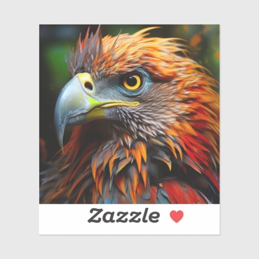 Ai Künstlerisch Bird Aufkleber (Blatt)