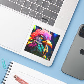 Ai Künstlerisch Bird Aufkleber (Laptop mit iPhone)