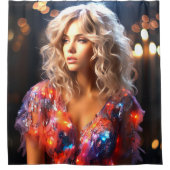 AI Lady Duschvorhang (Vorderseite)