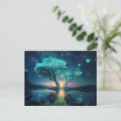 AI-Landschaft Postkarte (Stehend Vorderseite)