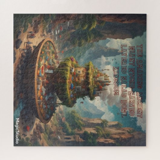 AI Layered Salad Bowl Kingdom Puzzle (Horizontal)
