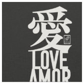 Ai. Liebe. Amor. Stoff (Nahaufnahme)