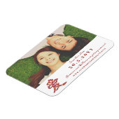 'Ai' / Liebe Frühlingsblumen Chinesisch Save the D Magnet (Linke Seite)