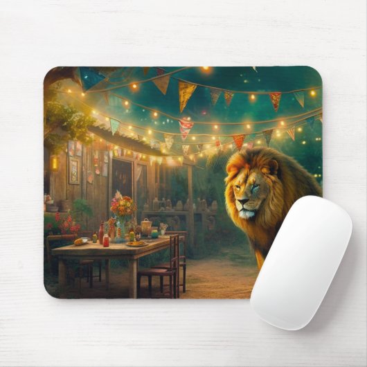 AI Lion Mousepad (Mit Mouse)