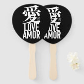Ai. Love. Amor. Fächer (Vorne und Hinten)