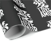 Ai. Love. Amor. Geschenkpapier (Rolleneckpunkt)
