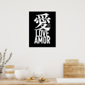 Ai. Love. Amor. Poster (Küche)