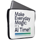 AI Magic Tech Ärmel – Everyday Enchantment Design Laptopschutzhülle (Vorne Rechts)