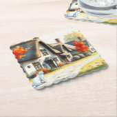 AI-Malerei Papier Untersetzer (angewinkelt)