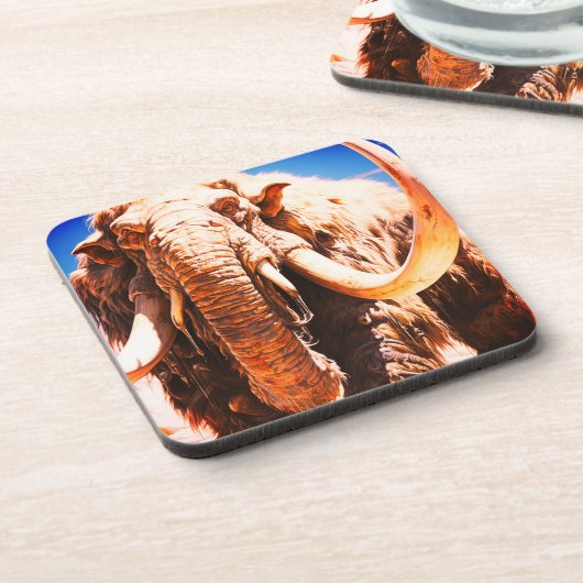 Ai Mammoth Getränkeuntersetzer (Linke Seite)