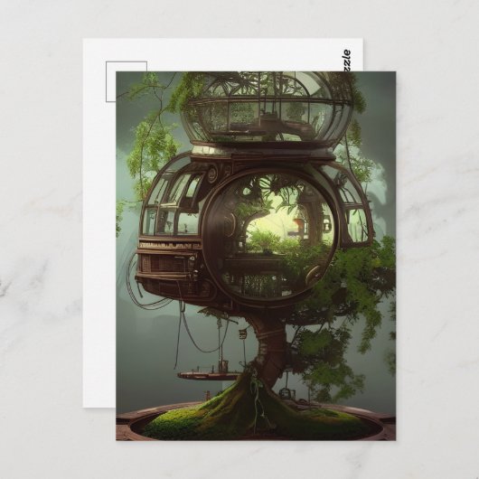 AI-Märchenbaum Postkarte (Vorne/Hinten)