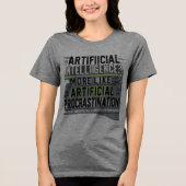 AI Master of Distraction Tri-Blend Shirt (Vorderseite)