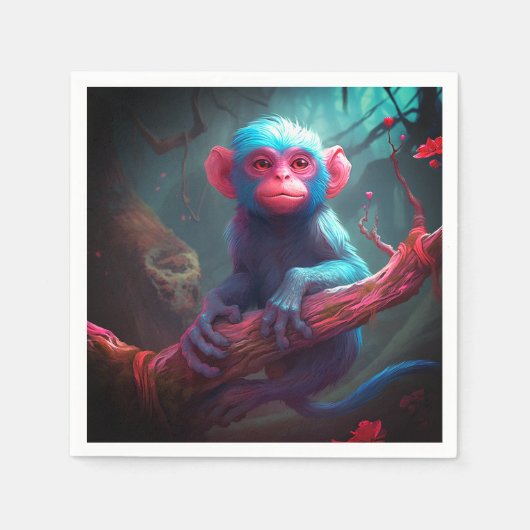Ai Monkey Serviette (Vorderseite)