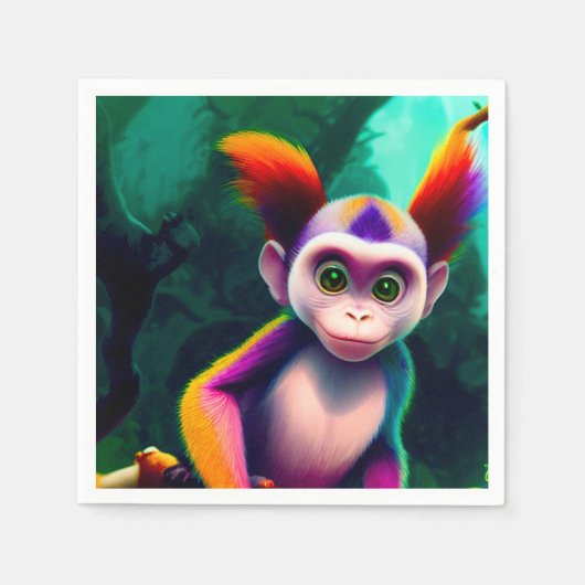 Ai Monkey Serviette (Vorderseite)