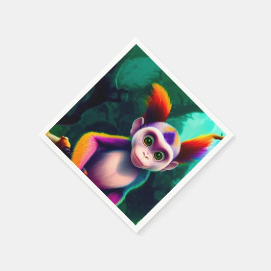 Ai Monkey Serviette (Ecke)