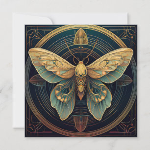 AI Moth Feiertagskarte